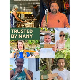 LAGOM Folding Camp Saw for Cutting Branches, 11.4" Straight Blade | SK5 Steel, Ergonomic Handle, One-Hand Use, Secure Lock | Foldable Pruning Tool for Camping, Gardening, Survival, Kayaking, Outdoors