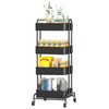Ceayell Metal Rolling Storage Cart Heavy Duty Utility Cart Organizer