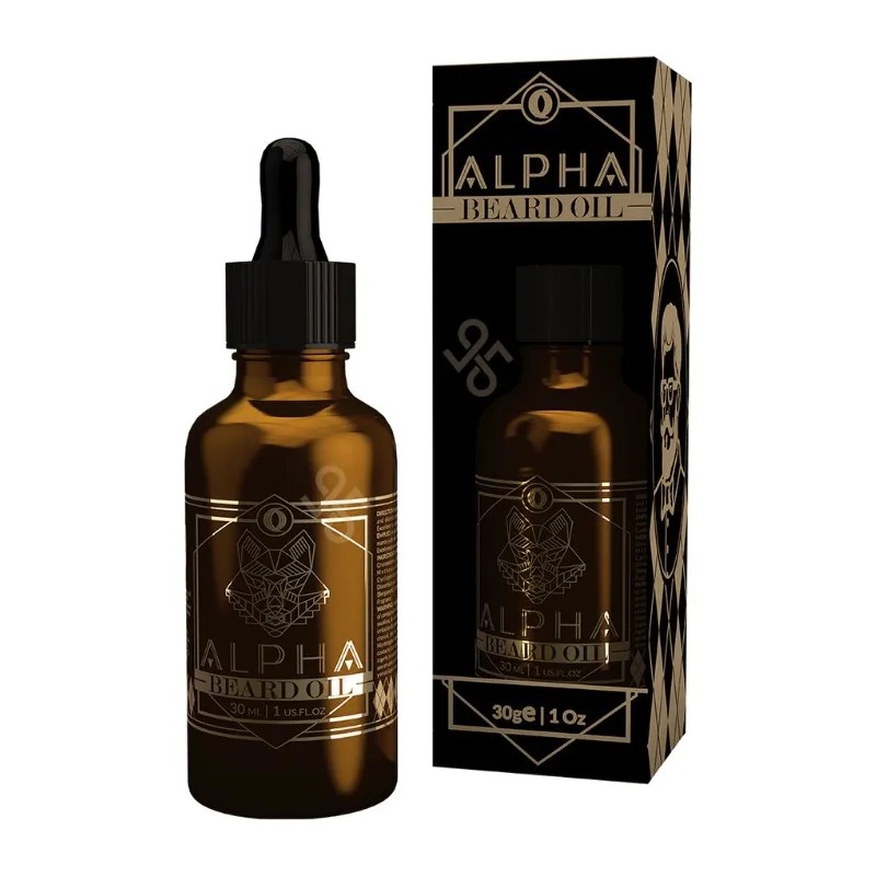 Kit 3 Aceite Barba Bigote Ouro Alpha Beard Oil Bergamota