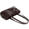 RAVESSIA Women's Vegan Leather East West Y2K Buckle Belt Satchel