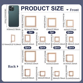 FINGERINSPIRE 12 Stück Miniatur Fotorahmen Aus Holz 7 Stile Mini Bilderrahmen Aus Holz Mini Hausdekoration Simulations Bilderrahmen Rechteckig Puppenhaus Fotorahmen Für Zuhause Miniatur Ornamente