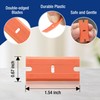 WORKPRO 200 Pack Plastic Razor Blades, Double Edged Scraper Blades,