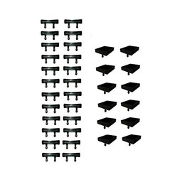 BISHOPS BEDS LTD Special Bundle Deal on Bed Slat Holders 24 X Side Rail and 12 x Centre Rail (63mm)