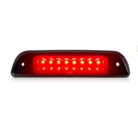 LESAUCE 2025 Upgraded Third Brake Light Smoked Compatible with 1995-2017 Toyota Tacoma 3rd Brake lights, Rear Cab Brake Light, High Mount Brake Light with Seal Gasket, IP68 Waterprooof