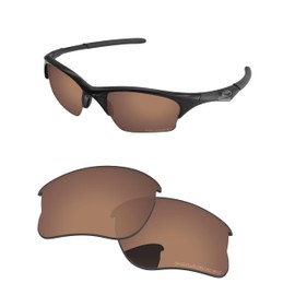 PapaViva Replacement Lenses for Oakley Half Jacket XLJ 63mm Sunglass Copper Brown Polarized