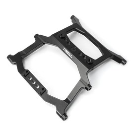 TREAL Aluminum 7075 Rear Chassis CNC Machined Upgrades for Axial SCX6 Jeep Wrangler Trail Honcho(Black)