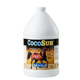 Uckele by SmartPak CocoSun™ Oil Omega Horse Supplement | Omega 3, 6, 9 Supplements Ideal for Healthy Skin & Shiny Coats, Soy-Free | Horse Supplements for Weight Gain | 1 Gallon