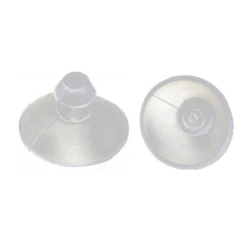 20 Pack 18mm/0.7" Mini Clear Suction Cups for Glass Table