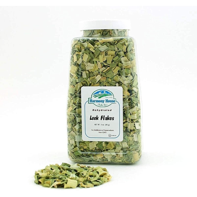 Harmony House Foods, Dried Leeks, Green and White, 3 Ounce