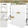 SYUNASYU White Cloth Backdrop for Photography 6.6 x 9.8 ft