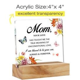 Mom Gifts from Son, Mothers Day Gift Mom Birthday Gifts for Mother from Son,Appreciation Gifts for Mom Mother Mommy from Son(unconditional love)