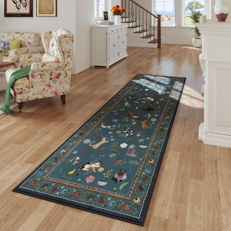 Rugcomf Runner Rug for Kitchen Non Slip 2'6''x8' Washable Rugs