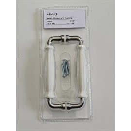 IKEA HISHULT Handle Porcelain White 2 Pack 5 1/2" 902.652.46 New