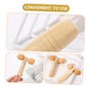 Healvian 2pcs Deep Tissue Massage Roller Wooden Handle Manual Face