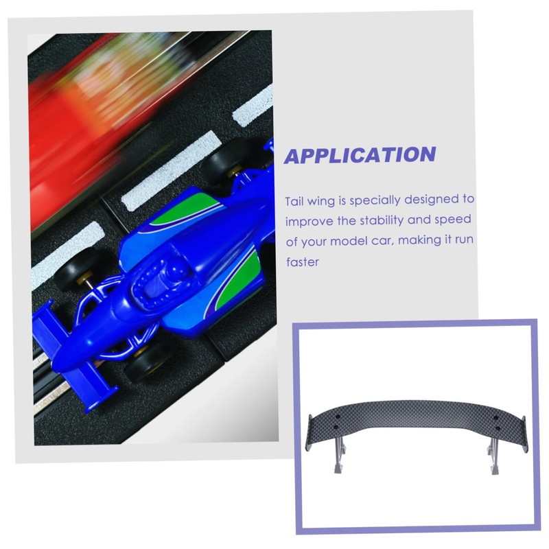 WOONEKY Mini Drift Car Spoiler Wing Carbon Fiber Tail Wing