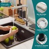MEZOKUCEL Stone Faucet Mat, Fast Drying Sink Tray, Diatomite Stone
