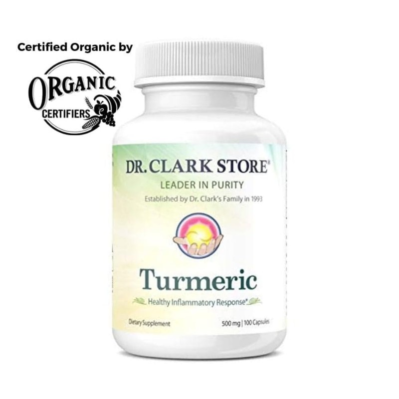 Dr Clark Store Turmeric Curcumin 500mg – 100 Capsules, Immune