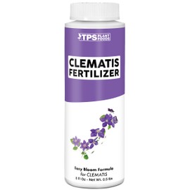 Clematis Fertilizer for Clematis, Great for Sweet Autumn, White, and Nelly Moser Varieties, Liquid Fertilizer by TPS Plant Foods, 8 oz (250mL)