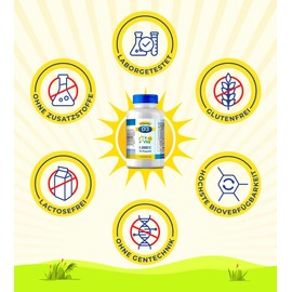 Vitamin D3 5000 IE Depot | 180 vegane Premium-Kapseln | vegan & hochdosiert | 5-Tage-Dosis Vitamin D3 | frei von Zusatzstoffen & Gentechnik
