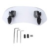 Motorcycle Windshield, Wind Deflector Adjustable Clips Universal Windscreen Wind Deflector Windshield Spoiler for Motorbike Modified Accessories(Transparent)