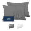 Dreamzie Pillowcase, 30 x 50 cm, Anthracite, Set of 2,