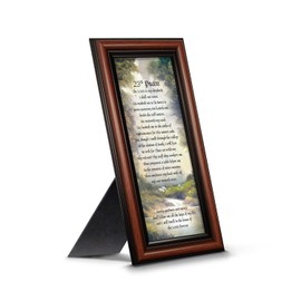 Frames of Mind 23rd Psalm Bible Verse from Psalm, 6" x 12", 7731 6x12 Walnut1
