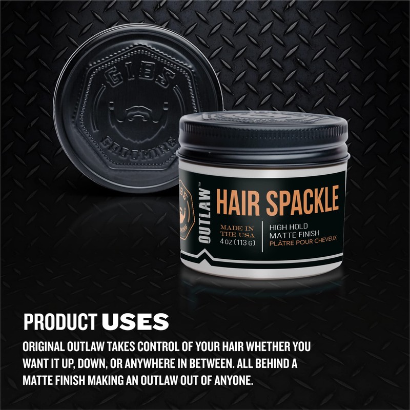 GIBS Grooming Outlaw Hair Spackle (4 oz) High Hold -