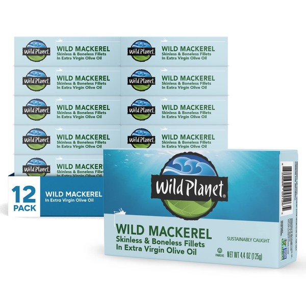 Wild Planet Wild Mackerel Fillets in Organic Extra Virgin Olive