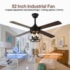 Curve Curio 52 Inch Farmhouse Ceiling Fan with Light and