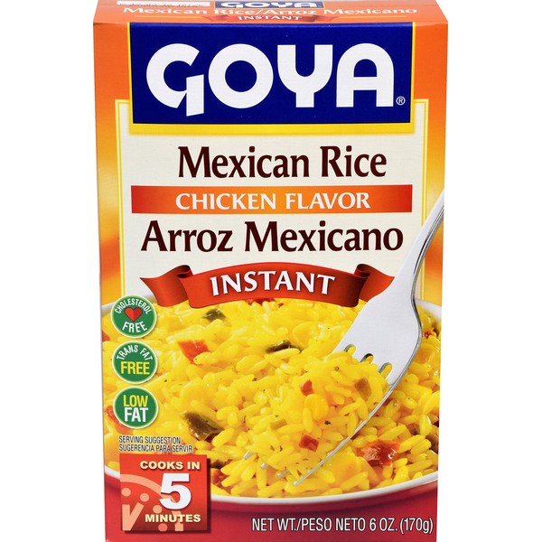 Goya Foods Instant Mexican Rice, Chicken Flavor, 6 Ounce (Pack of 24)