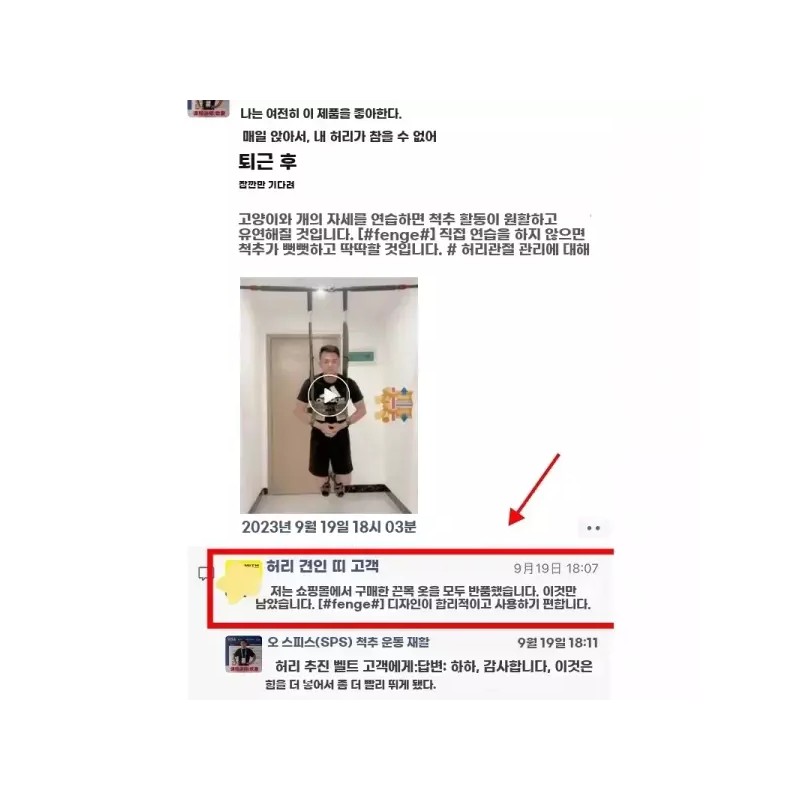 허리교정 견인 가정용 벨트 요추 근육 [A. 허리 견인 벨트