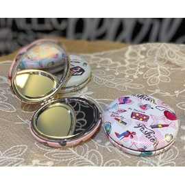 12 PCS Compact Mirror Assorted Design Party Favor for Mis Quince Sweet 16