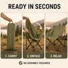Portable Folding Moon Camping Chair with Carry Bag, 600D Oxford