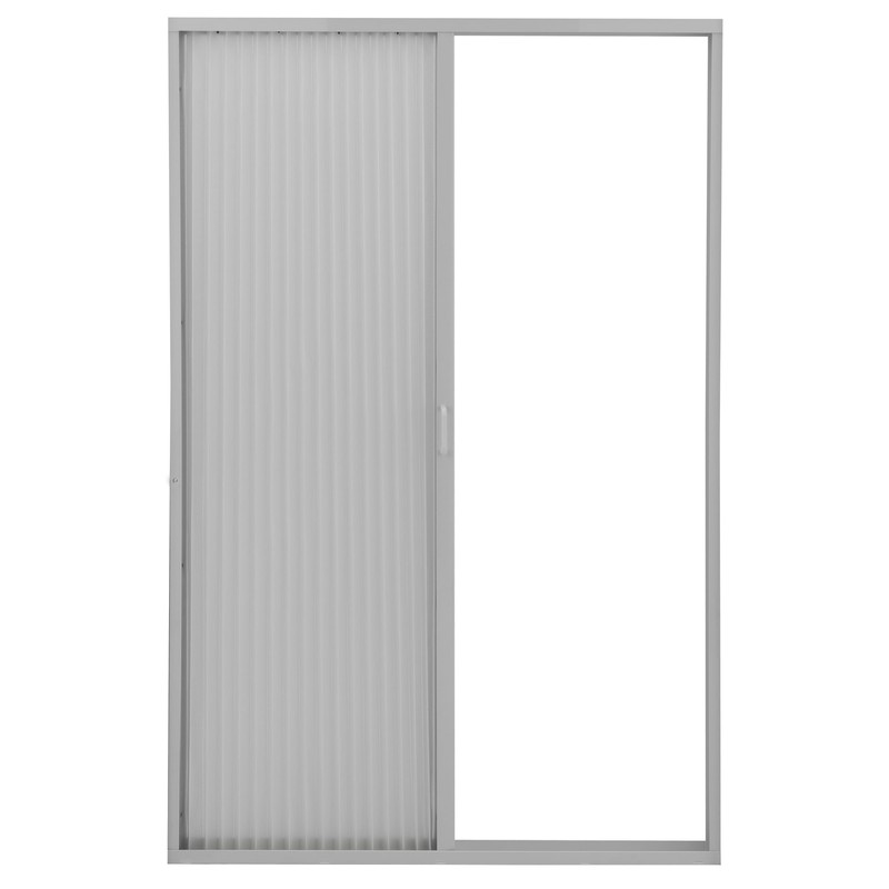 RecPro RV Pleated Folding Shower Door and Frame | Sliding,