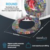 SANILO Wooden Toilet Seat with Soft Close [ROUND] - Decorative,