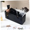 TEHAUX Desktop Acrylic Makeup Brush Holder Compartment Organizer for Vanity