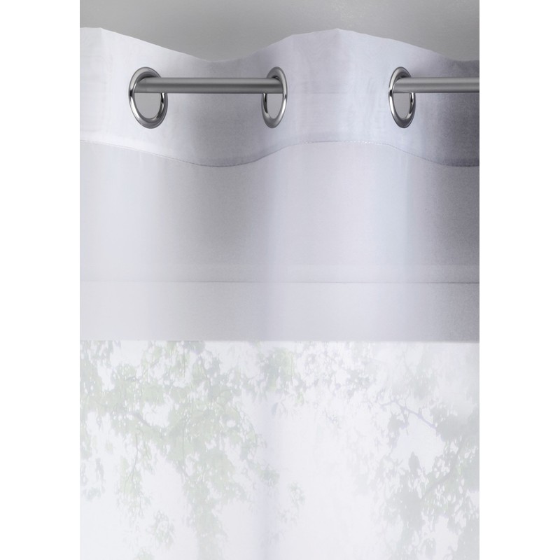 Pack of 2 x “Modena” Transparent, Decorative, Vertical Gradient Curtains