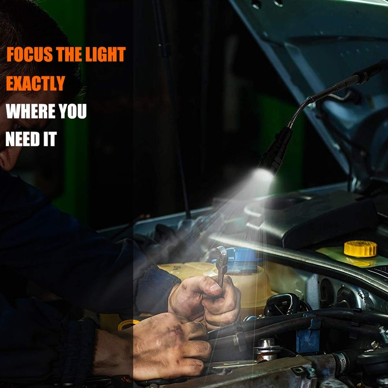 SULKADA LED Magnetic Telescoping Pick up Tool with LED Light,