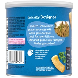 Gerber Graduates Lil' Crunchies Baked Whole Grain Corn Snack Ranch
