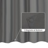 ALYVIA SPRING Extra Long Fabric Shower Curtain Liner Waterproof -