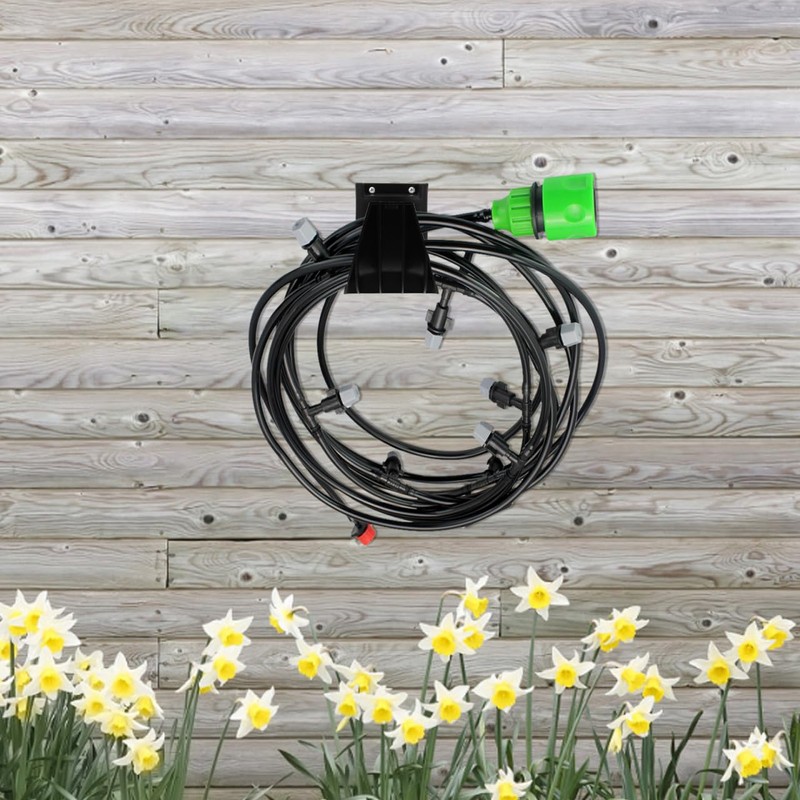 HAWILLOSCH Wall Mounted Vacuum Hose Holder Space Saving Organizer with