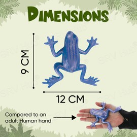 2pk Squeeze Toys, Lizards and Frogs, Non-Toxic Super Stretchy Creatures, Sticky Rubber Toys for Kids, Can Stick on Wall, Glass and Smooth Surface 3+Y