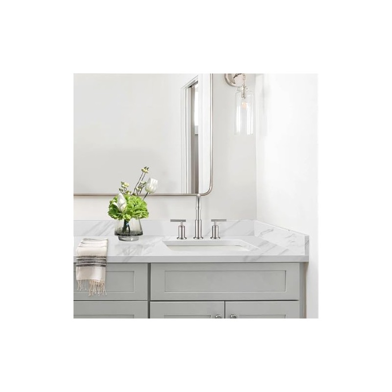 21 Inch Sidesplash in Venice White, Engineered Stone Side Splash