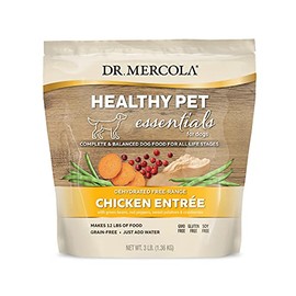 Dr. Mercola Healthy Pet Essentials Chicken and Beef Entree for Dogs, 3lbs (Makes 12lbs of Food), Non GMO, Gluten Free, Soy Free (Free-Range Chicken)