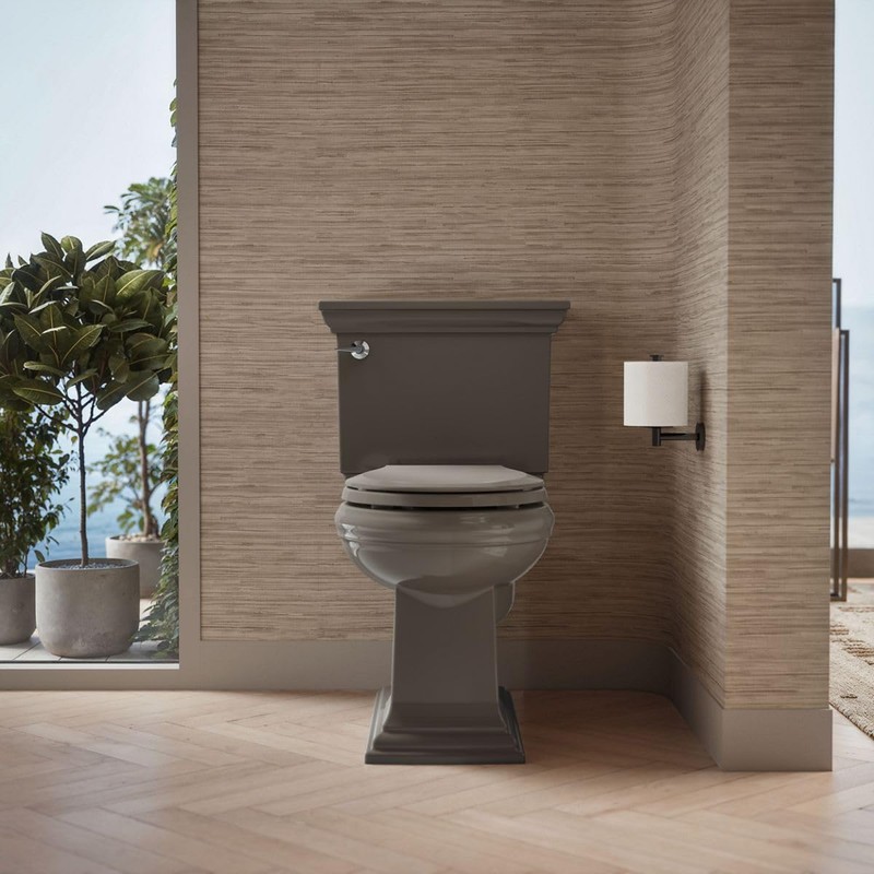 KOHLER 4639-RL-K4 Cachet ReadyLatch Round Toilet Seat Soft Close, Cashmere