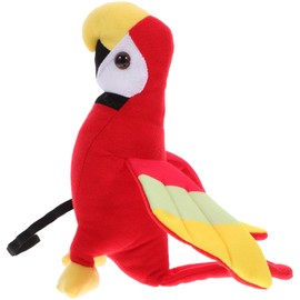 HEMOTON Stuffed Parrot On The Shoulder Pirate Parrot Stuffed Toy Pirate Parrot Shoulder Rest Costume Accessory for Boys and Girls 7 8 Inches