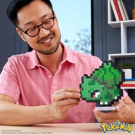 Mega Brands Pokémon Juguete de Construcción Bulbasaur Píxel para niños de 13 años en adelante