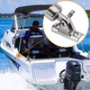 Amadget 2 PCS Bimini Top Deck Hinge 90°Fitting Concave Base