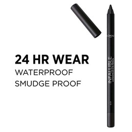 L'Oreal Paris Makeup Infallible Pro-Last Pencil Delineador de ojos, resistente al agua y a las manchas, se desliza fácilmente para crear cualquier apariencia, Borgoña, 0.042 oz.