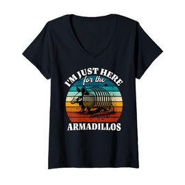 Womens Armadillo I'm Just Here for Armadillo V-Neck T-Shirt